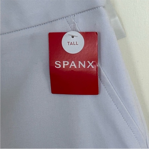 SPANX On-The-Go Kick Flare Pull-on PANTS Size M Tall White Stretch NWT - Picture 8 of 8